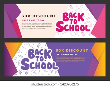 Back to school information pages set. Education template of flyer, magazines, posters, book cover, banner. Exam infographic concept background. Layout illustration template pages with typography text