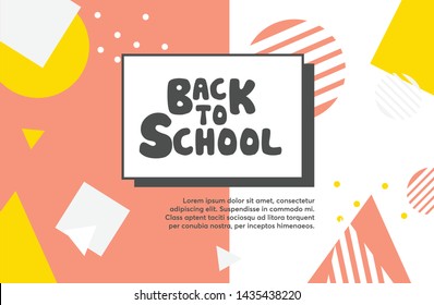 Back to school information pages set. Education template of flyer, magazines, posters, book cover, banner. Exam infographic concept background. Layout illustration template pages with typography text