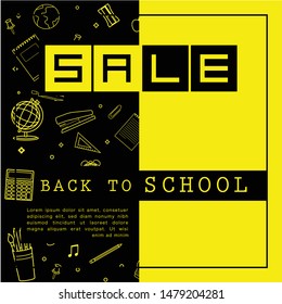 Back to school information pages set. Education template of flyer, magazines, posters, book cover, banner. Exam infographic concept background. Layout illustration template pages with typography text
