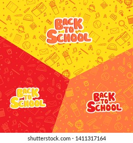 Back to school information poster. Education template of flyer, magazines, posters, book cover, banner. Exam infographic concept background. Layout illustration template pages with typography text.