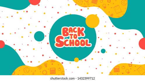 Back to school information poster .Education template of flyer, magazines, posters, book cover, banner. Exam infographic concept background. Layout illustration template pages with typography text.