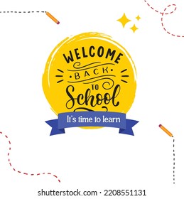 Back To School Instagram Post All Social Media Marketing Post Vector,sticker,label,ads,banner