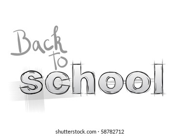 back to school isolated on the white