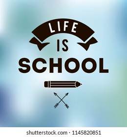 Back to school. Isolated vector element. First day of school logo. Calligraphy, lettering design. Typography for greeting cards, posters, banners.