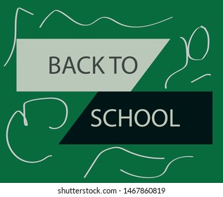 Back to school with school items and elements. vector banner design