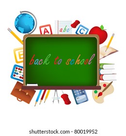 Back to school items on board