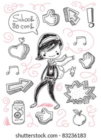 de vuelta a los garabatos escolares