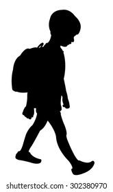 Back To School Kid Silhouette 