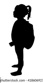 back to school kid silhouette 
