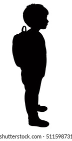 back to school kid silhouette 