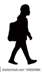 back to school kid silhouette 