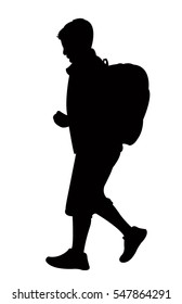 3,043 School Children Walking Silhouette Images, Stock Photos & Vectors ...