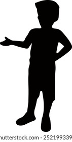 Zurück zur Schule Kinder Silhouette