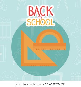back to school label with rules