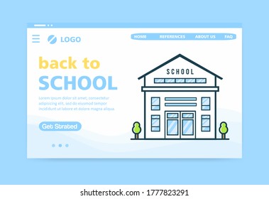Volver a la página de inicio de la escuela, lugar de estudio