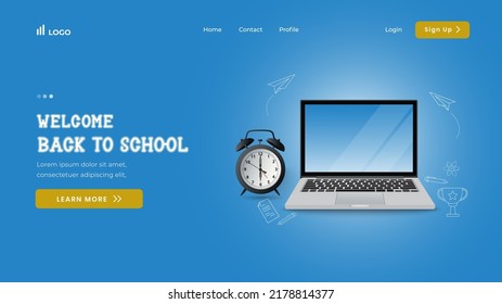 Back To School Landing Page Template