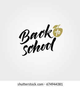 Back to school lettering