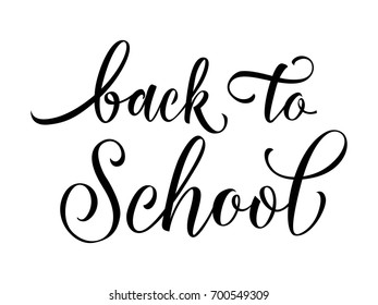 Back to school lettering
