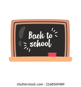 back to school lettering chalkboard icon