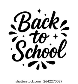 Letras de vuelta a la escuela, caligrafía dibujada a mano. tipografía para la venta de la educación, estudiante, profesor, cartel, Anuncio, tarjeta, volante, decoración.