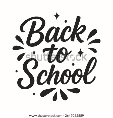 Back to school lettering, hand-drawn calligraphy. typography for education sale, student, teacher, poster, banner, card, flyer, decoration.