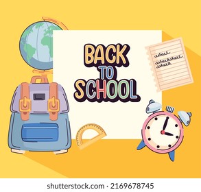 back to school lettering poster
