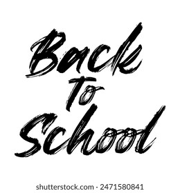 Ilustración vectorial de camiseta de tipografía de letras de regreso a la escuela.