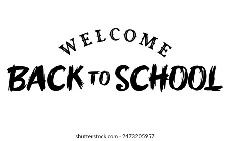 Back to school lettering typography t shirt vector illustration.