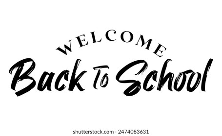 Back to school lettering typography t shirt vector illustration.