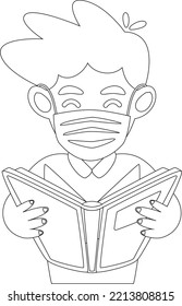 Ilustraciones de arte en línea de regreso a la escuela