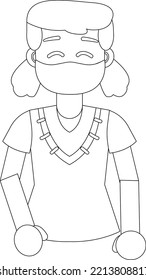 Back to School Line Art illustrations