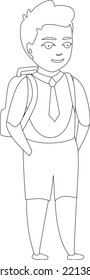 Back to School Line Art illustrations