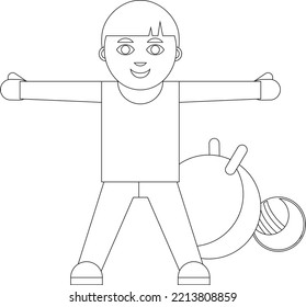 Ilustraciones de arte en línea de regreso a la escuela