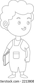 Ilustraciones de arte en línea de regreso a la escuela