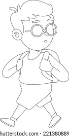 Back to School Line Art illustrations