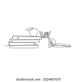 Back at school line vector