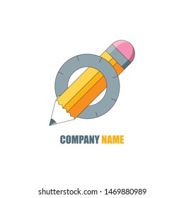 Back to school  logo, school bus make from letters, vector illustration.
