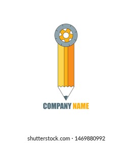 Back to school  logo, school bus make from letters, vector illustration.
