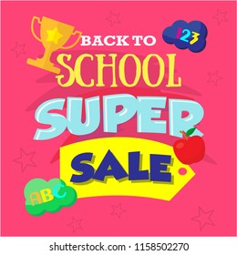 back to school logo for education concept. vector