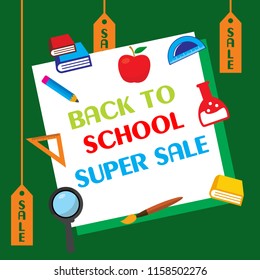 back to school logo for education concept. vector