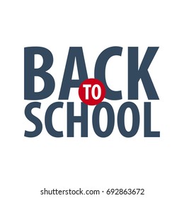 Back to School logo or emblem. Sale and Best offers. Vector illustration