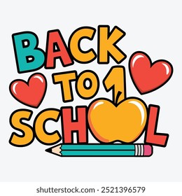 Back to school logo Back to school typography