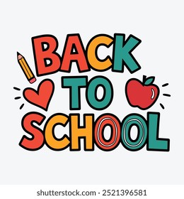 Back to school logo Back to school typography