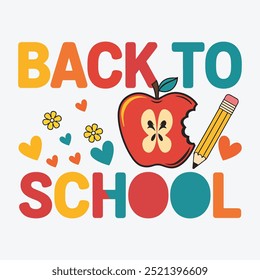 Back to school logo Back to school typography