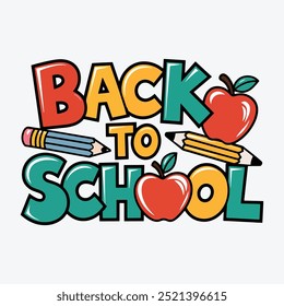 Back to school logo Back to school typography