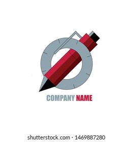 Back to school  logo,Pen Logo , school bus make from letters, vector illustration