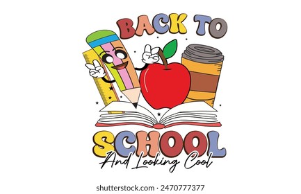 Back to School and Looking Cool PNG T-Shirt Design