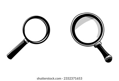 back to school magnifying glass illustration.Magnifying glass illustration
