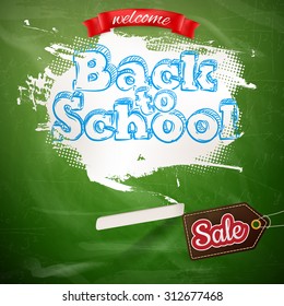 Back to School marketing background. For greeting card, ad, promotion, poster, flier, blog, article, social media. EPS 10 vector file included