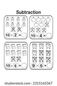 back to school math kindergarten worksheet